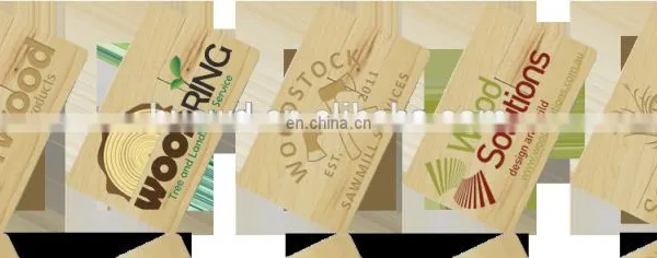 Personalized DIY LOGO Wooden Credit Card USB 2.0 Flash Drive Memory Stick For Computer photo-2