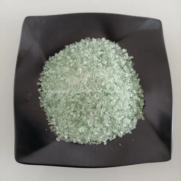 Decorative Granular Colored Silica Sand, Green Fused Quartz Sand photo-4