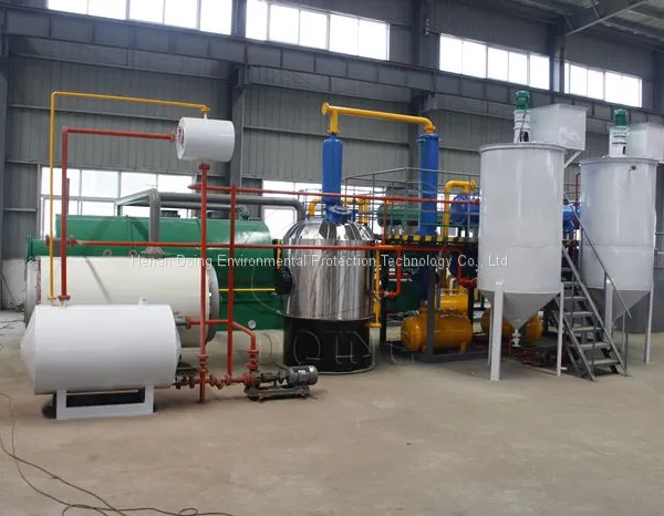 Waste Tyre Plastic Pyrolysis Oil To Diesel Distillation Plant Equipment/Recycling Machine photo-2