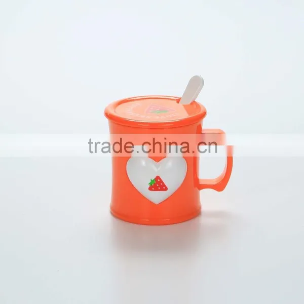 Reusable Cartoon Plastic Cups --Orange photo-6