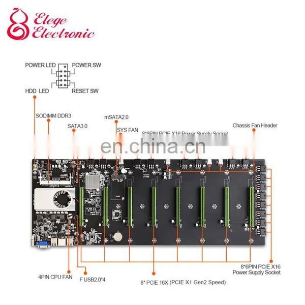 Oem S37 Cpu 8 Video Card Slot Memory Adapter Integrated Vga Interface Low Power Consumption S37 Motherboard photo-4