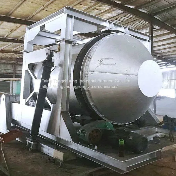 Rotary Furnace for Separating Aluminum Slag, Special for Large Aluminum Industry Plants, Oil-fired Gas Rotary Aluminum Melting Furnace photo-3