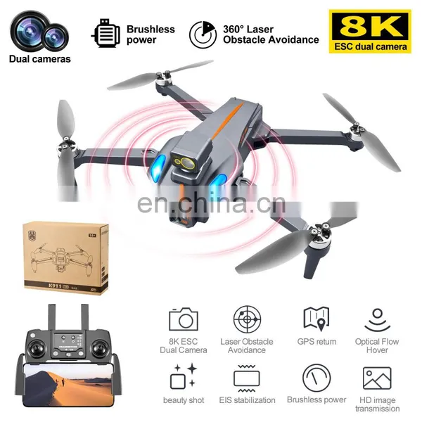 K911 MAX Drone With 4K Camera GPS Drone 5G WIFI 1.2KM 26Mins 3 Axis Gimbal Obstacle Avoidance K911 Max photo-3