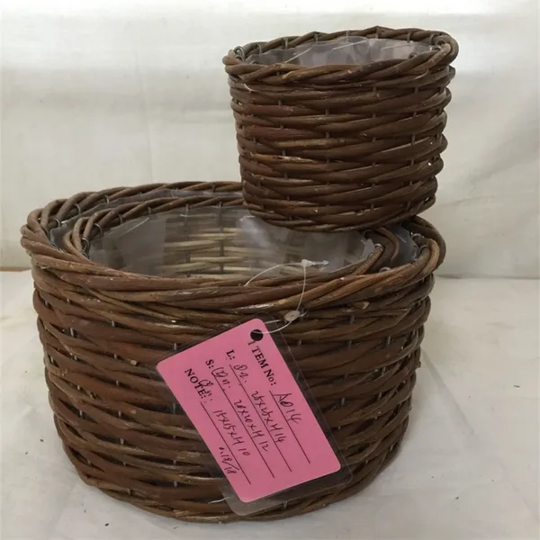 Cheap Empty Wicker Fruit And Gift Basket Without Handle photo-2