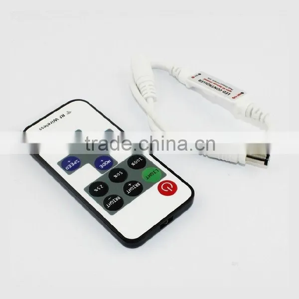 Mini RF Wireless Led Dimmer Controller For Single Color Light Strip photo-2