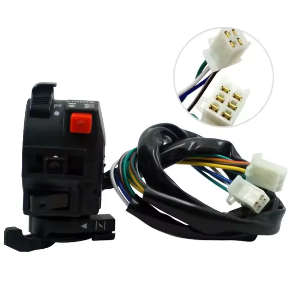 Motorcycle Low and High Beam Light Switch Ignition Switch Assembly for Motorcycle photo-3
