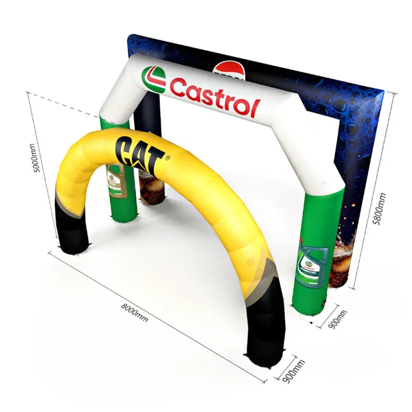 Custom Inflatable Arches Advertising Running Race Arch 3 Shapes Entrance Exit Inflatable Event Arches Inflatables photo-2