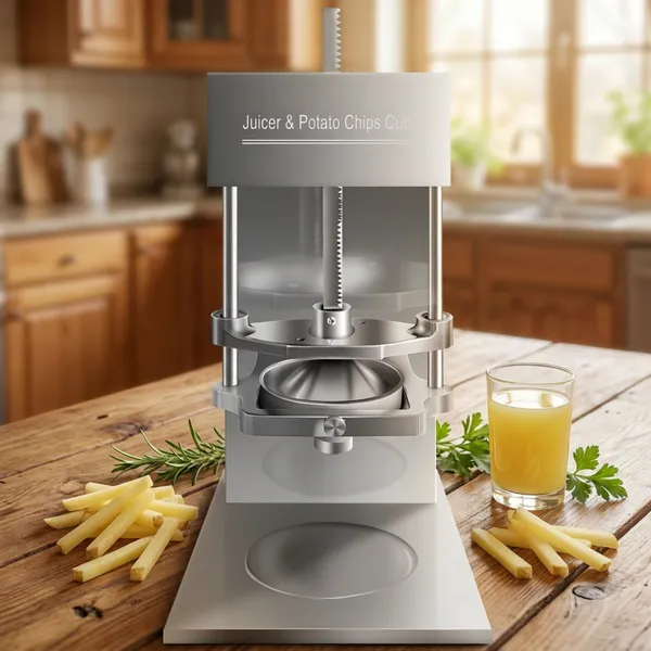 QD-H004 Industrial Vegetable Fruit Juicer Machine Multifunctional Potato Chip Slicer and French Fries Cutter for Snack Shops photo-5