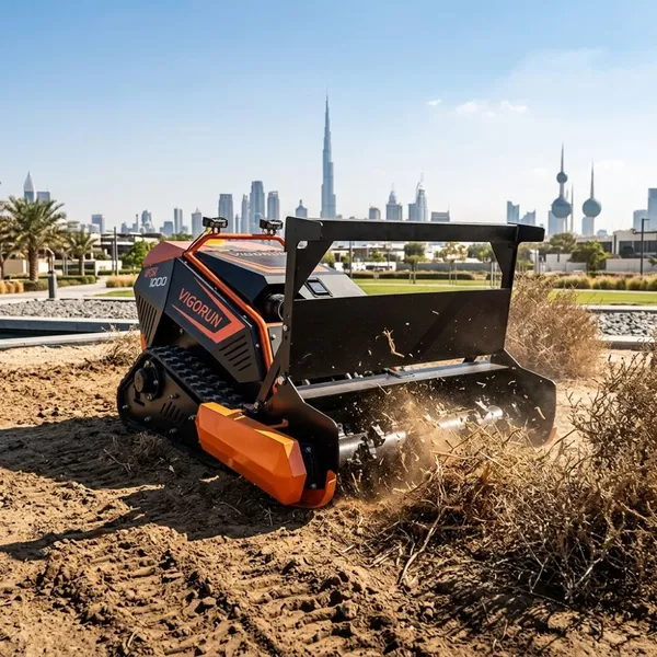 Vigorun Tech MTSK1000 Euro 5 EPA 25HP Heavy Duty Remote Control Robot Lawn Mower Farming Forestry Brush Cutter