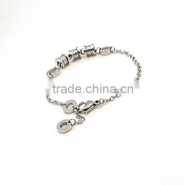 Silver Color Round Beads Man Chain Stainless Steel Bracelet photo-2