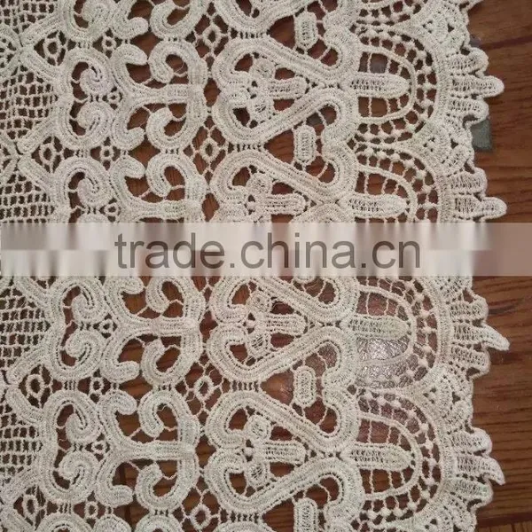 Wholesale Water Soluble Lace Fabric Cotton Embroidery Full Lace photo-2