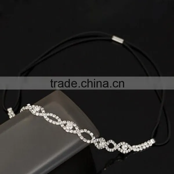 2015 Fashion Design Crystal Rhinestone Bride Crown Wholesale for Wedding photo-2
