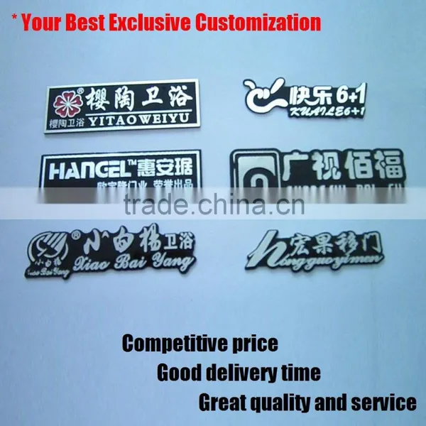 custom furniture metal label