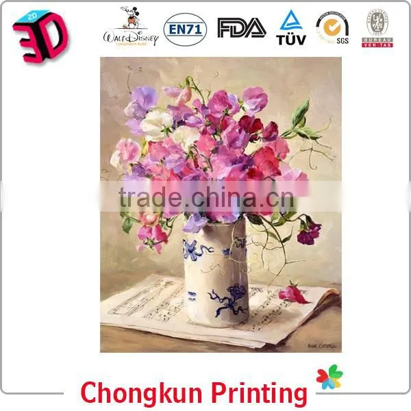 2014 New Pictures New Design Beautiful Flowers Oil Painting by Numbers