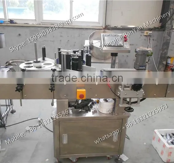 28 Shanghai Manufacturer High Efficiency Glass/ Plastic Round Bottle Labeling Machine photo-4