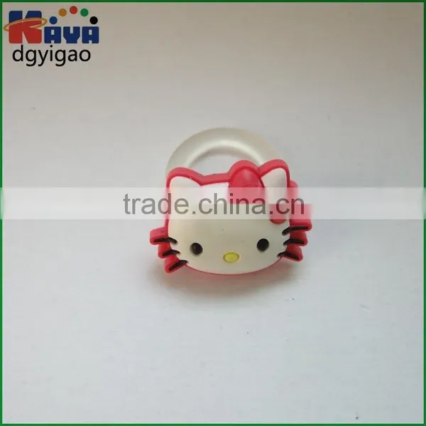 OEM Plastic Tiger Finger Ring, Animal Finger Ring,PVC Cartoon Anime Finger Ring photo-2