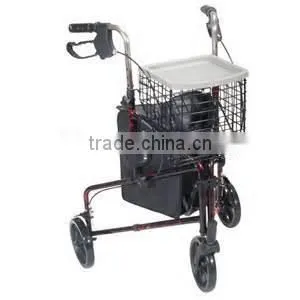 Aluminum 6-Wheel Rollator With Push Down BrakesHOSPITAL SUPPLIES Wheel Rollator