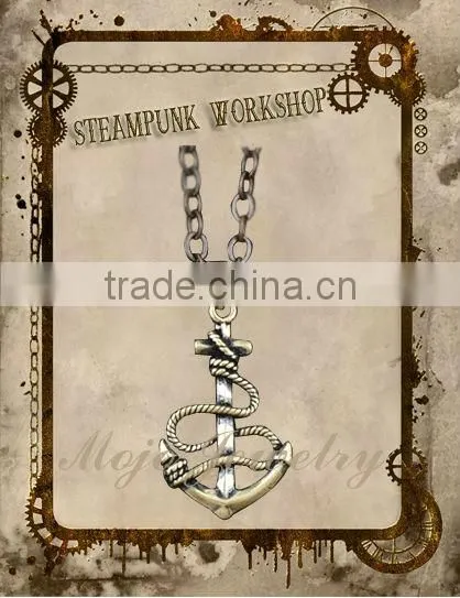 Vintage Jewelry Retro 70s Alternative Hip Hop Steampunk Chain Necklace photo-2