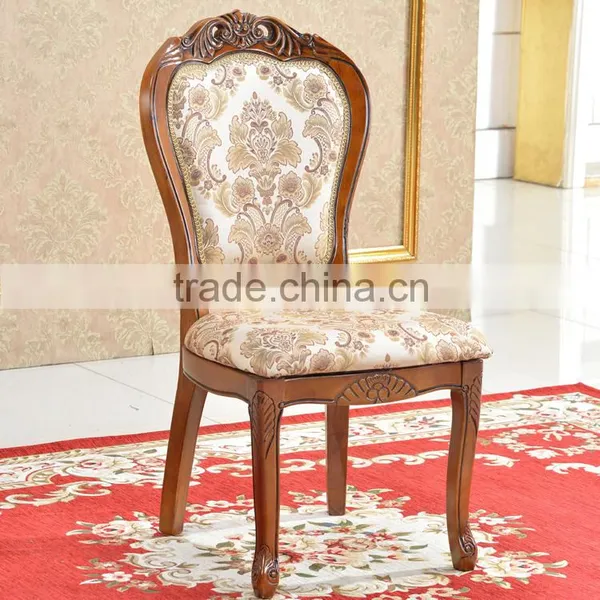 No Folded Wood Chair Baroque Wooden Dining Room Chair