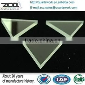 Polished Triangle Quartz Glass Window/disc photo-2