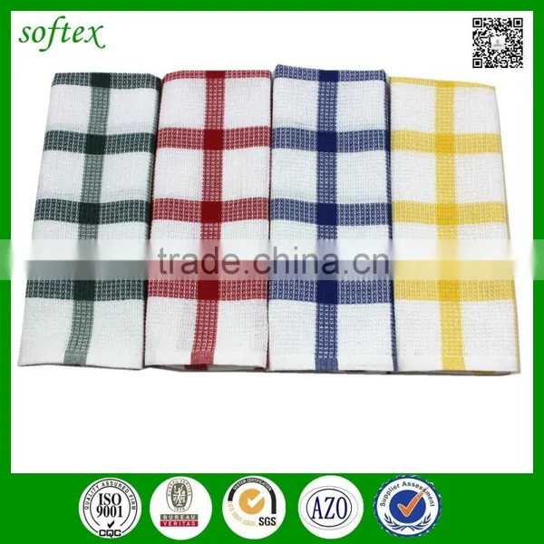 China Supplier Cheap Jacquard Kitchen Towel Cotton Check Waffle photo-2