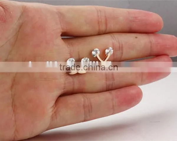 Hot Sale Popular Design Stainless Steel Zircon Earring for Girls photo-5