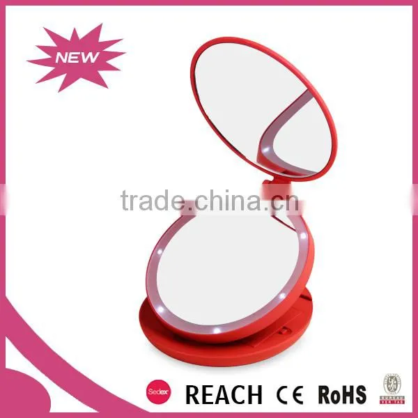 Colorful Folding Magnifying Vanity Mirror Light Bulbs Cosmetic Supplier's Choice photo-2