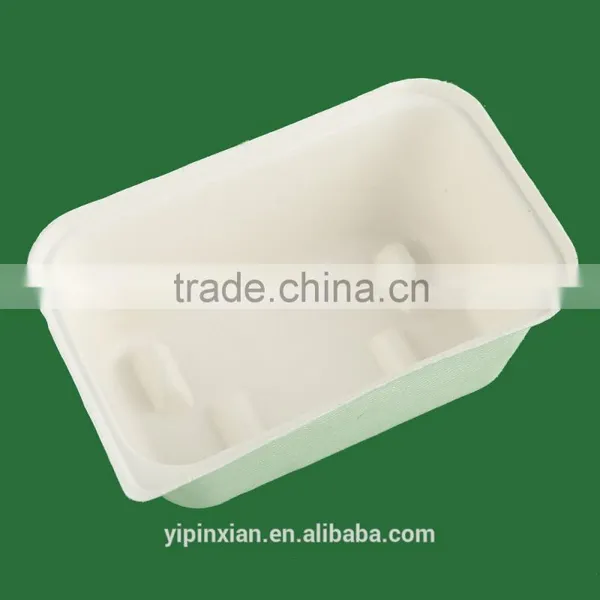 Dongguan Factory Supplier 100% Biodegradable Recycle White Compressed Molded Pulp Packaging photo-2