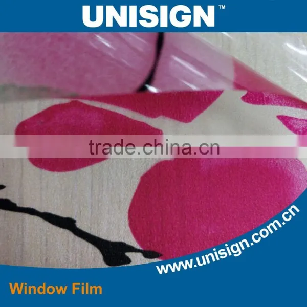 Unisign High Quality Control Decorative Window Film Printable Adhesive Vinyl Roll photo-3