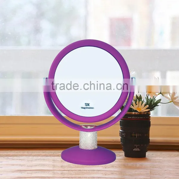 Rosegold Makeup Mirror Vanity Desktop Double Sided 10x Magnifying Mirror Supplier's Choice photo-3
