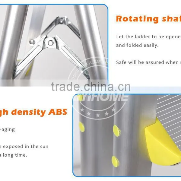 Hight Increase Heavy Duty Mental Ladder Folding Aluminium Ladder,Aluminum Step Ladder Fodable Step Aluminium Alloy Ladder photo-2