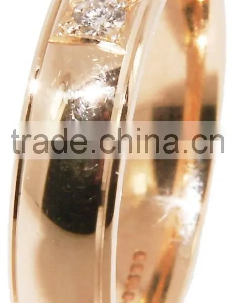 Moissanite Enhanced Gents Wedding Rings