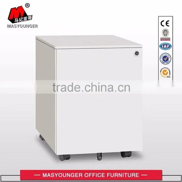 Hot Selling Light Gray Office Storage Metal Mobile Pedestal With Three Drawers photo-2