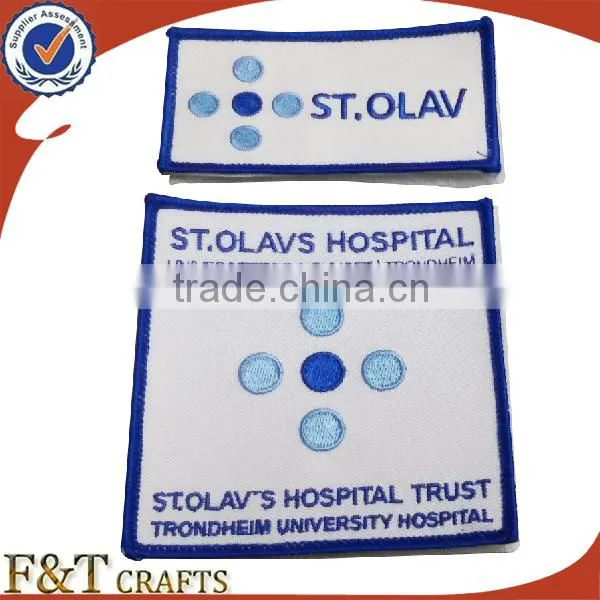 High quanlity new desgin embroidered neck patch for wholesales