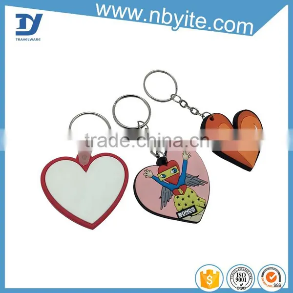 Fashionable Made Plastic Soft Pvc Key Chain photo-2