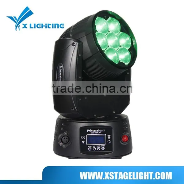 Best Price 7*12w Zoom Moving Head Light RGBW 4IN1led Moving Head Light photo-2