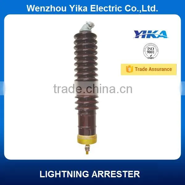 Wenzhou Yika Ceramic Lightning Arrester 27KV Lightning Varistor Arresters