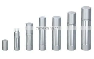 Frost Airless Cosmeitc Plastic Bottle With Gold Cap and Base