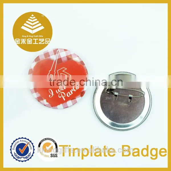 Ideal Gift for All Occasions Free Belly Button Rings Metal Pin Fabric Button Blanks Badge