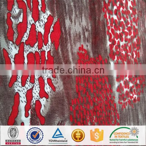 Polyester Printed Heavy Green Velvet Fabric photo-3