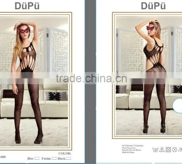 Temptlife Brand Seamless Sexy Bodystocking for Ladies Fishnet Lingerie Babydoll Dress Set Sexy Open Crotch photo-3