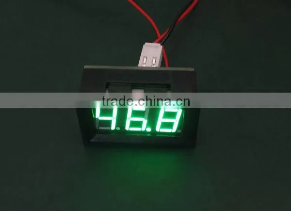Green LED Digital Ammeter 0-50A 50A/75mV