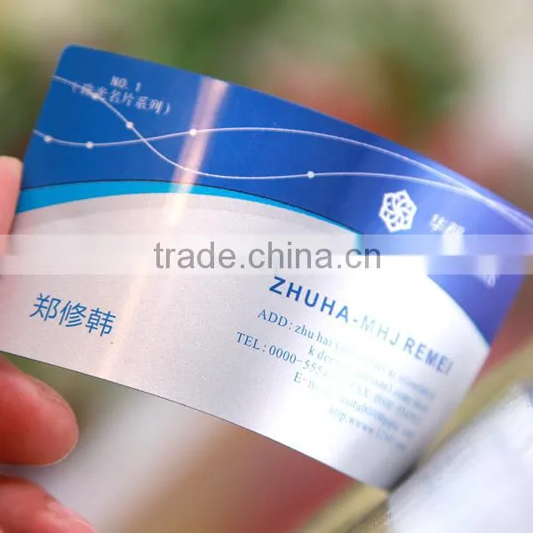 China Supplier PVC Business Card/PVC Transparent Business Cards Thickness photo-2