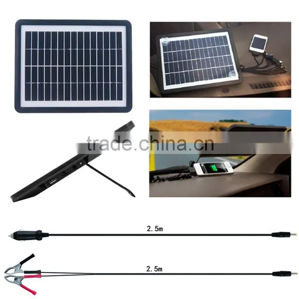 Outdoors Emergency Solar Battery Charger 18v 6w for Laptop Car Jumper Mobile Phone