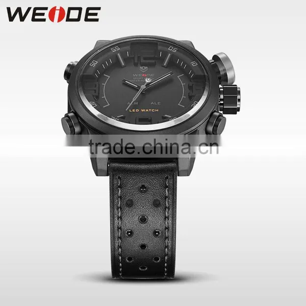 High Quality WEIDE Luxury Men Watch Japan Movt Quartz Watch Stainless Steel Back Big Face Watch Digital Gray WH5210 photo-4