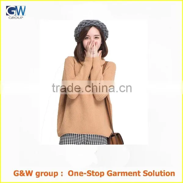 Fashion Heaps Collar Woolen Sweater Designs for Ladies