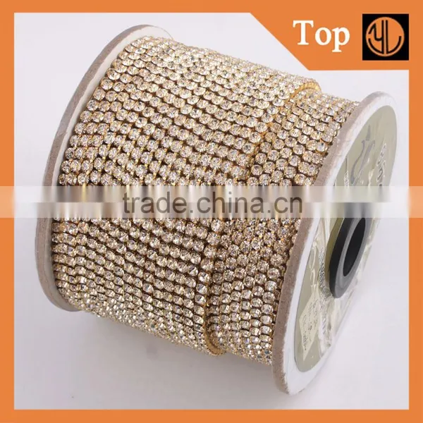 Wholesale Rhinestone Sliver&gold Plated Cup Chain in Roll photo-5