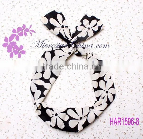 IN STOCK Girls Stretch Knot Rabbit Bow Headband Hairband Strip Headwear Wholesale photo-4