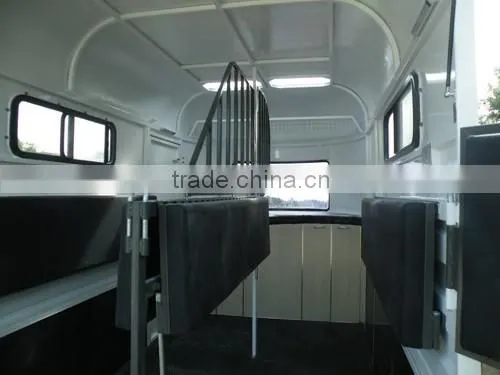 2 Horse Straight Load Trailer With Awning for Hot Sale photo-4