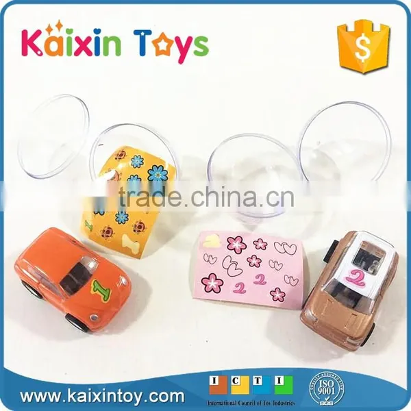 5cm DIY Mini Pull Back Car for Promotion With Stickers Quality Choice photo-2